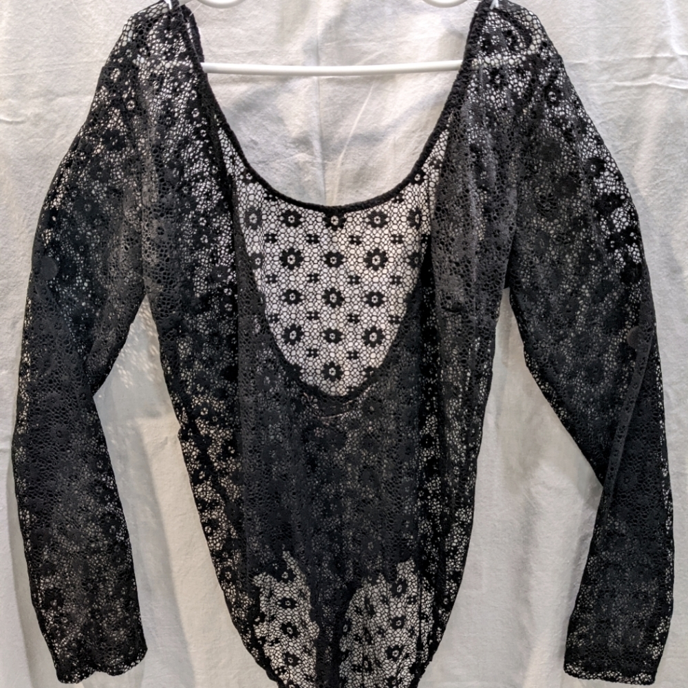 Low back lace bodysuit